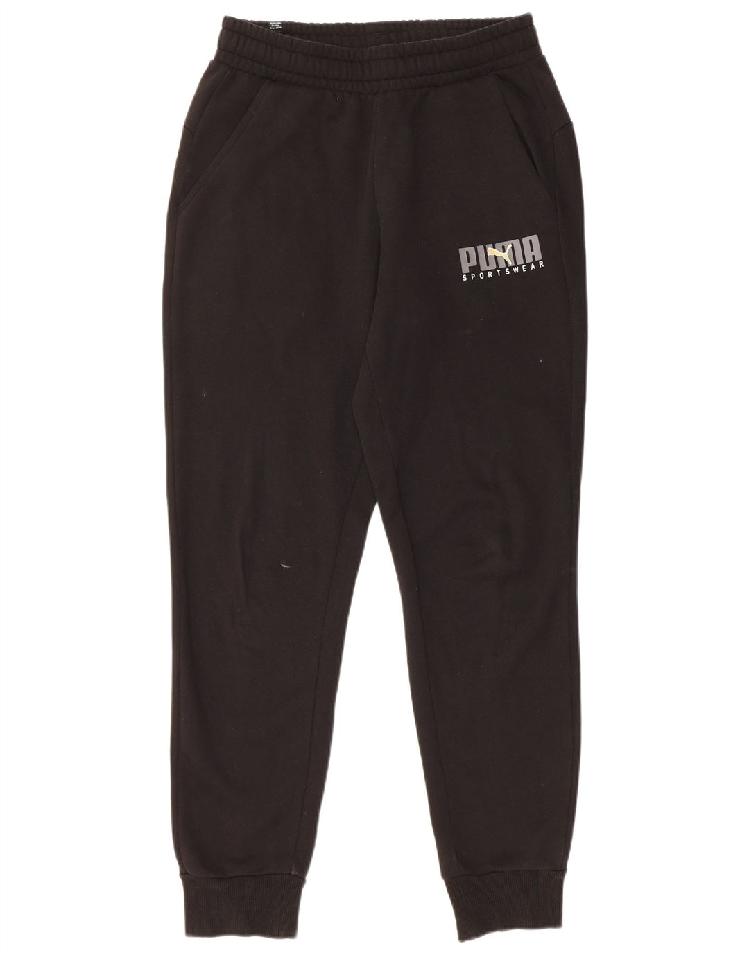 Calça esportiva masculina Puma Graphic Joggers pequena preta