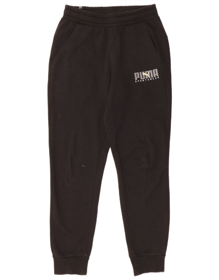 Calça esportiva masculina Puma Graphic Joggers pequena preta