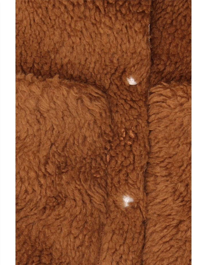 Calvin Klein Jeans Mulher Teddy Bear Fleece Jacket Reino Unido 10 Pequeno Marrom