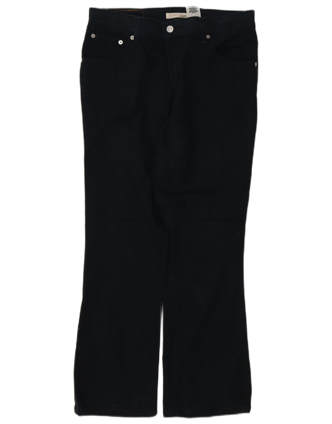 Calça Jeans Levis Feminina 550 Relaxed Fit Bootcut US 8 Médio W32 L28 Preto
