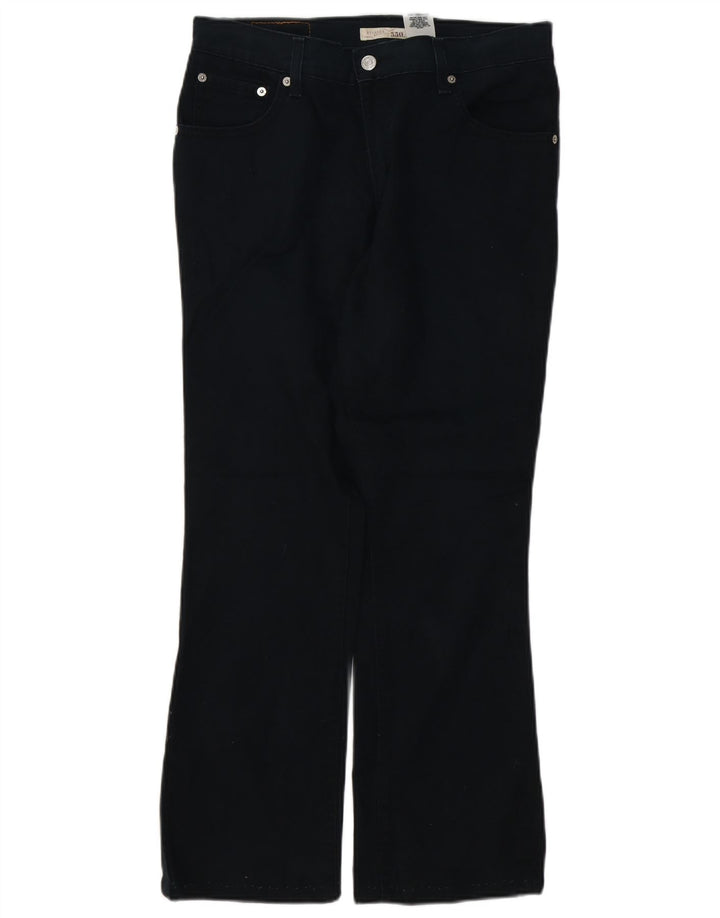 Calça Jeans Levis Feminina 550 Relaxed Fit Bootcut US 8 Médio W32 L28 Preto