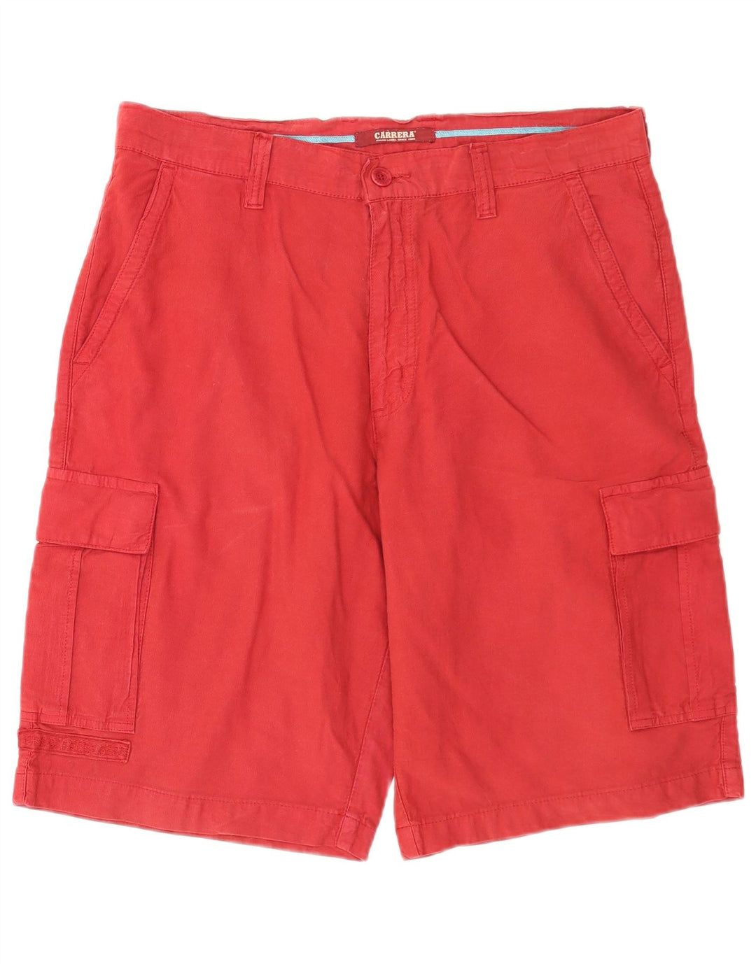 Carrera Mens Cargo Shorts IT 52 XL W36 Algodão Vermelho