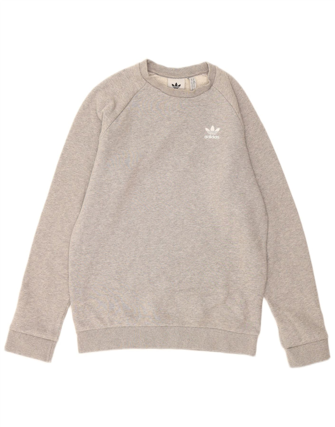 ADIDAS Mens Sweatshirt Jumper XS Algodão Cinzento
