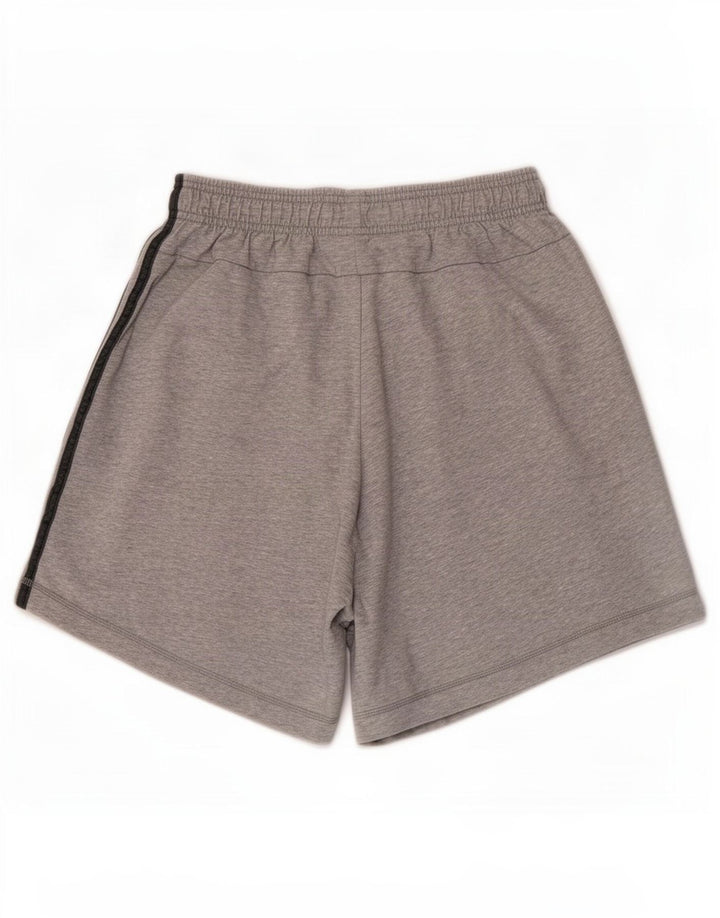 Shorts esportivos masculinos Adidas pequeno algodão cinza