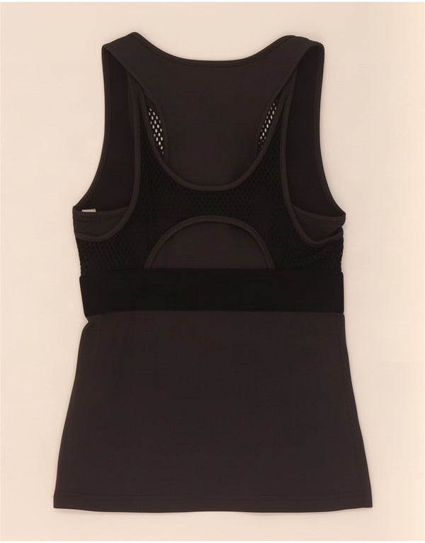 Adidas Womens Climalite Vest Top UK 4/6 XS Preto Poliéster