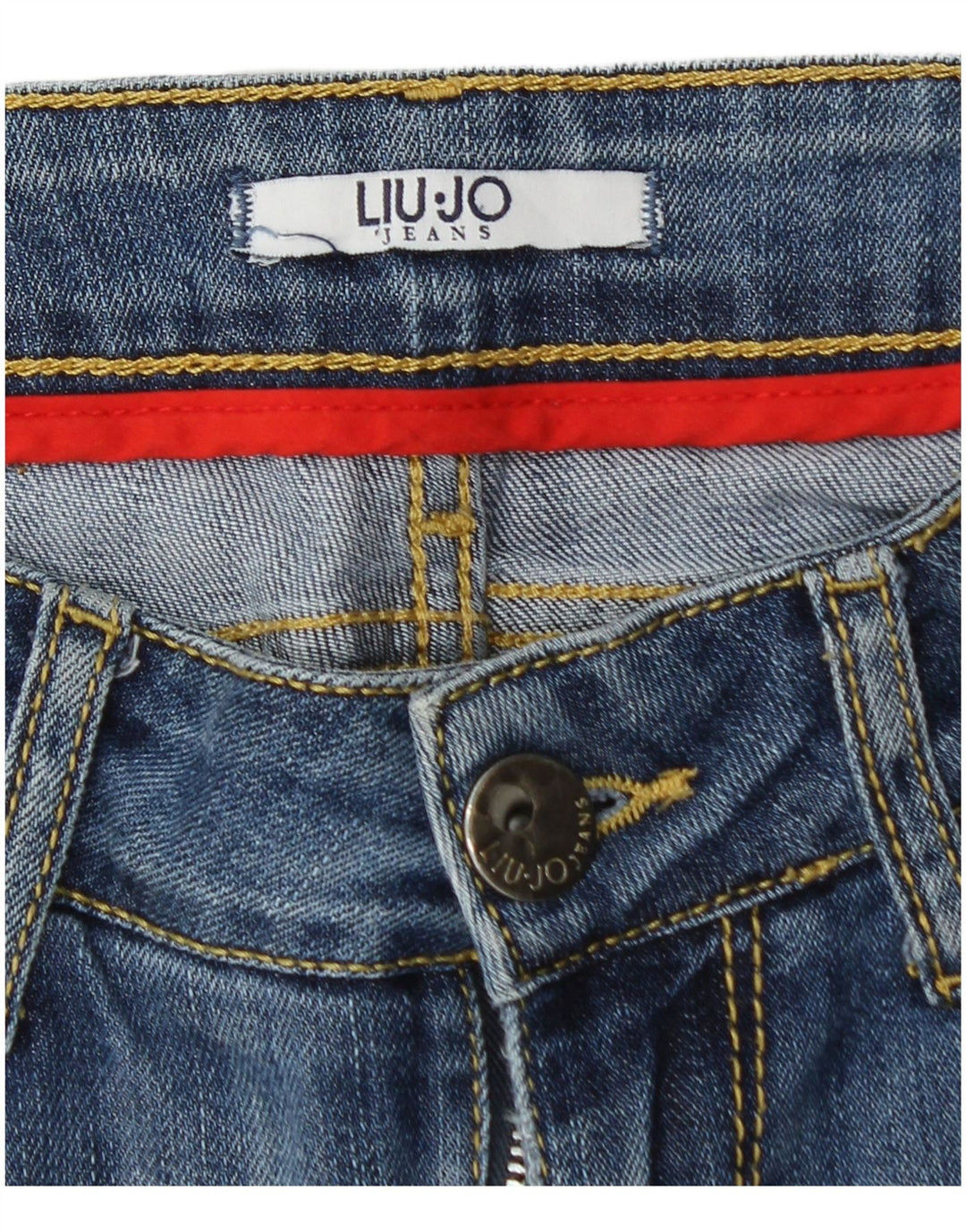 LIU JO Calça jeans skinny feminina desgastada W26 L30 azul