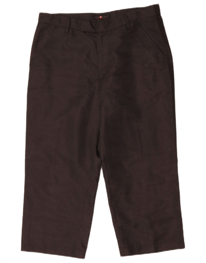 Calça capri feminina de cintura alta Energie W33 L23 poliéster preto