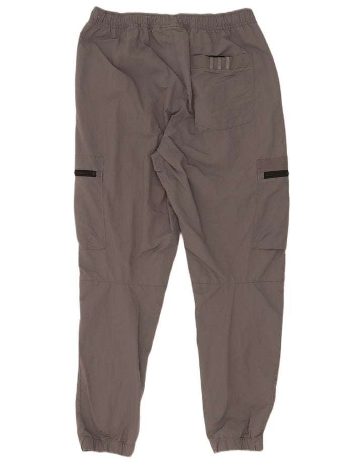 Adidas Mens Cargo Calças de treino Joggers Grande Cinza Poliamida