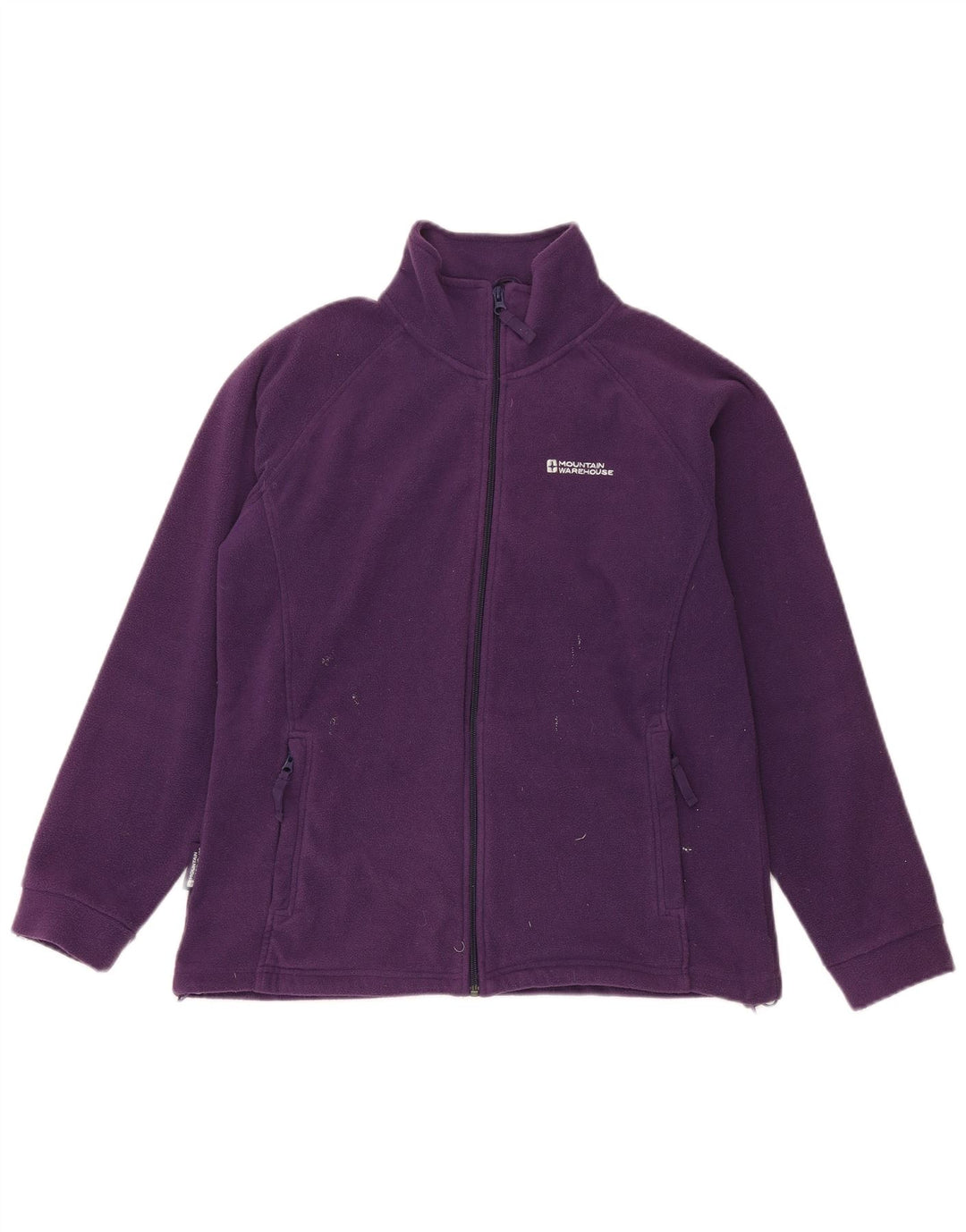 Grande poliéster roxo Reino Unido do revestimento do velo das mulheres do armazém da montanha