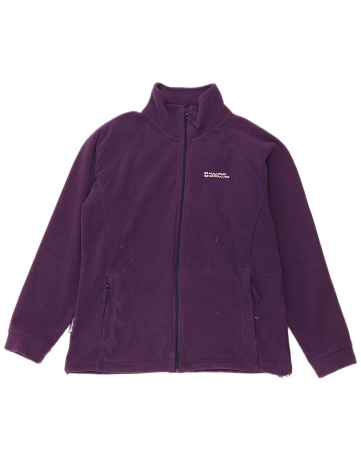 Grande poliéster roxo Reino Unido do revestimento do velo das mulheres do armazém da montanha