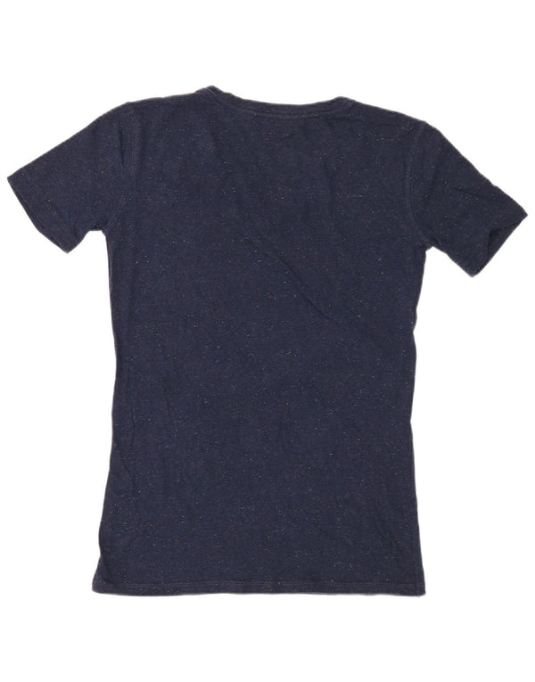 Camiseta feminina Carhartt com ajuste relaxado US 16/18 XL azul marinho manchado