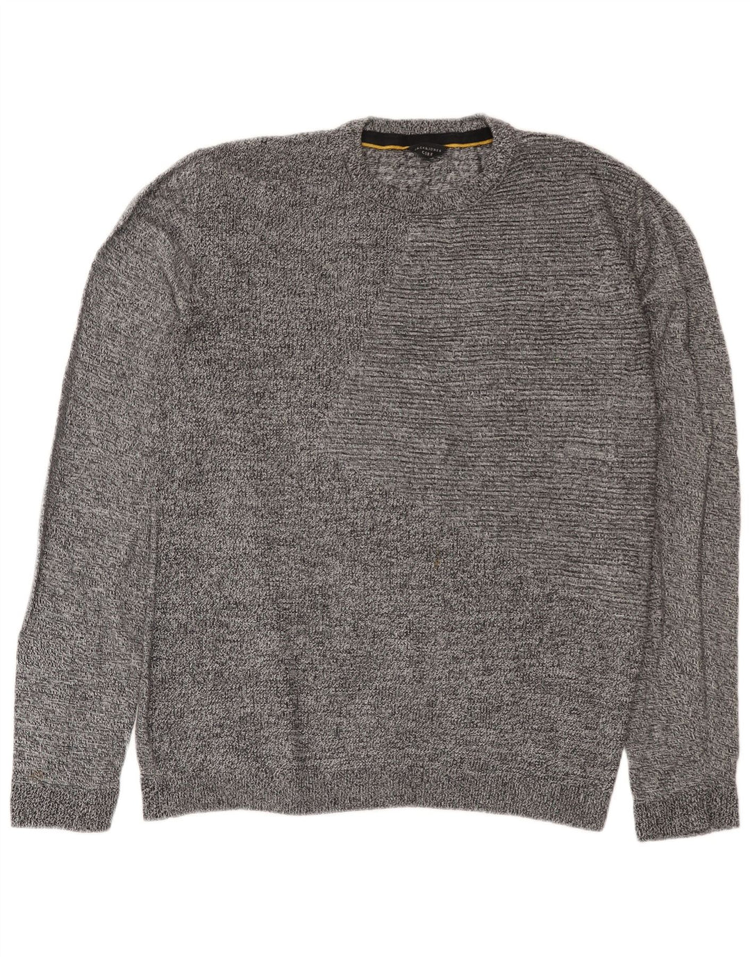 Suéter masculino Jack & Jones com gola redonda XL cinza manchado
