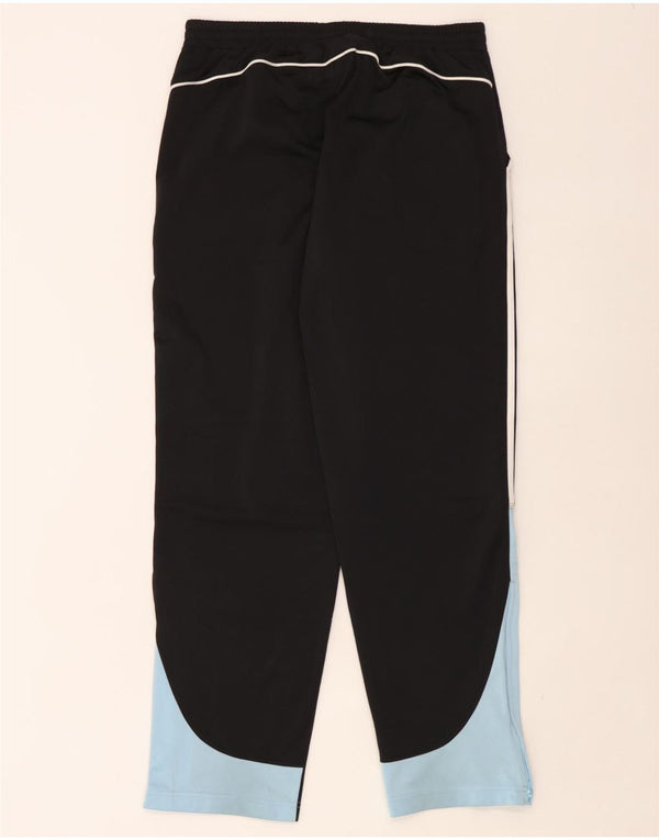 Calça de treino masculina Adidas UK 40/42 médio preto colorblock poliéster