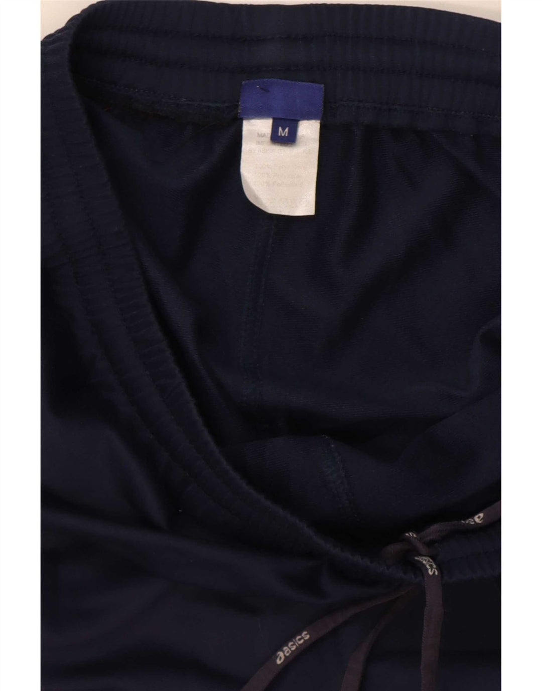 Calça de treino masculina Asics poliéster azul marinho médio