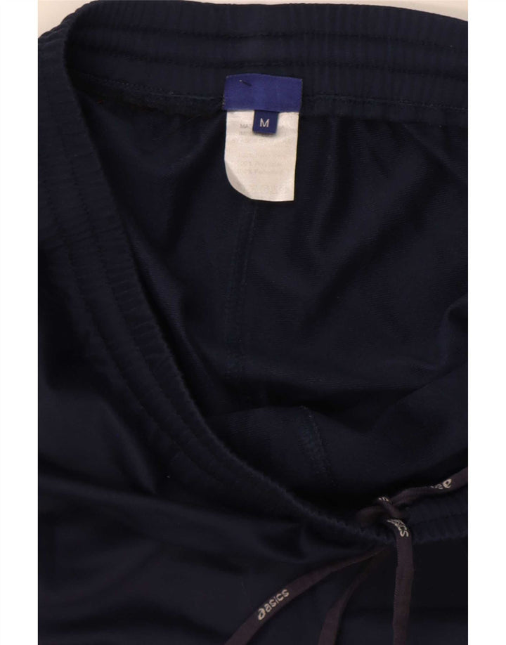 Calça de treino masculina Asics poliéster azul marinho médio