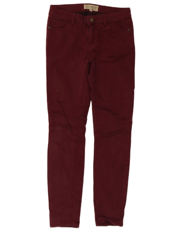 Calça feminina casual skinny Fat Face UK 8 pequena W28 L27 marrom
