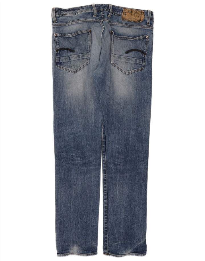 Jeans retos masculinos G-Star W34 L34 algodão azul