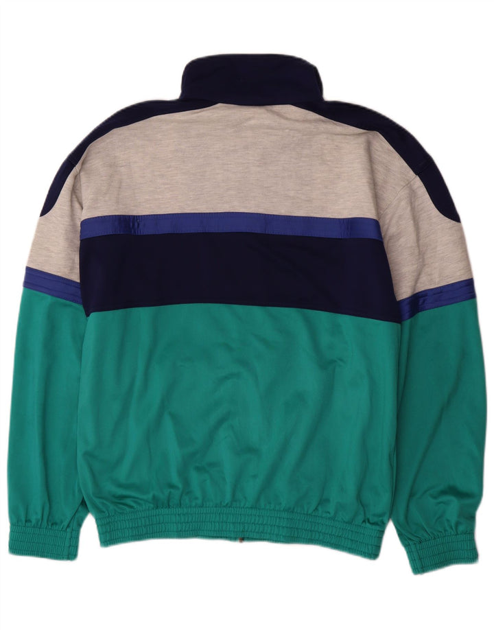 Lotto Mens Treino Top Jaqueta Poliéster Colorblock Verde Médio