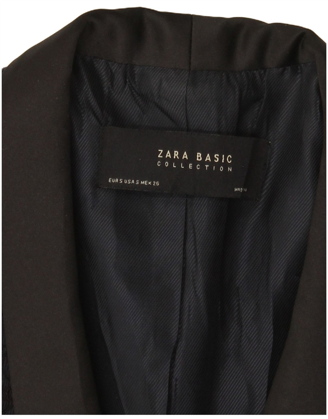 Jaqueta blazer feminina Zara com 1 botão Reino Unido 10 pequena preta floral