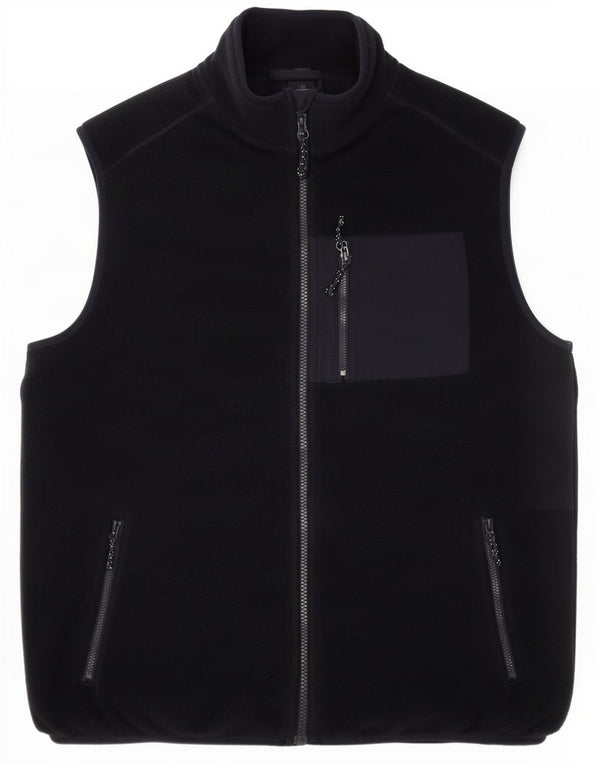 Marks & Spencer Mens Fleece Gilet UK 40 Grande Poliéster Azul Marinho