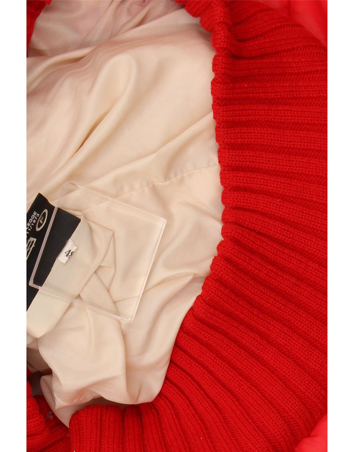 Jaqueta masculina acolchoada com capuz RADICI IT 48 poliamida vermelha média