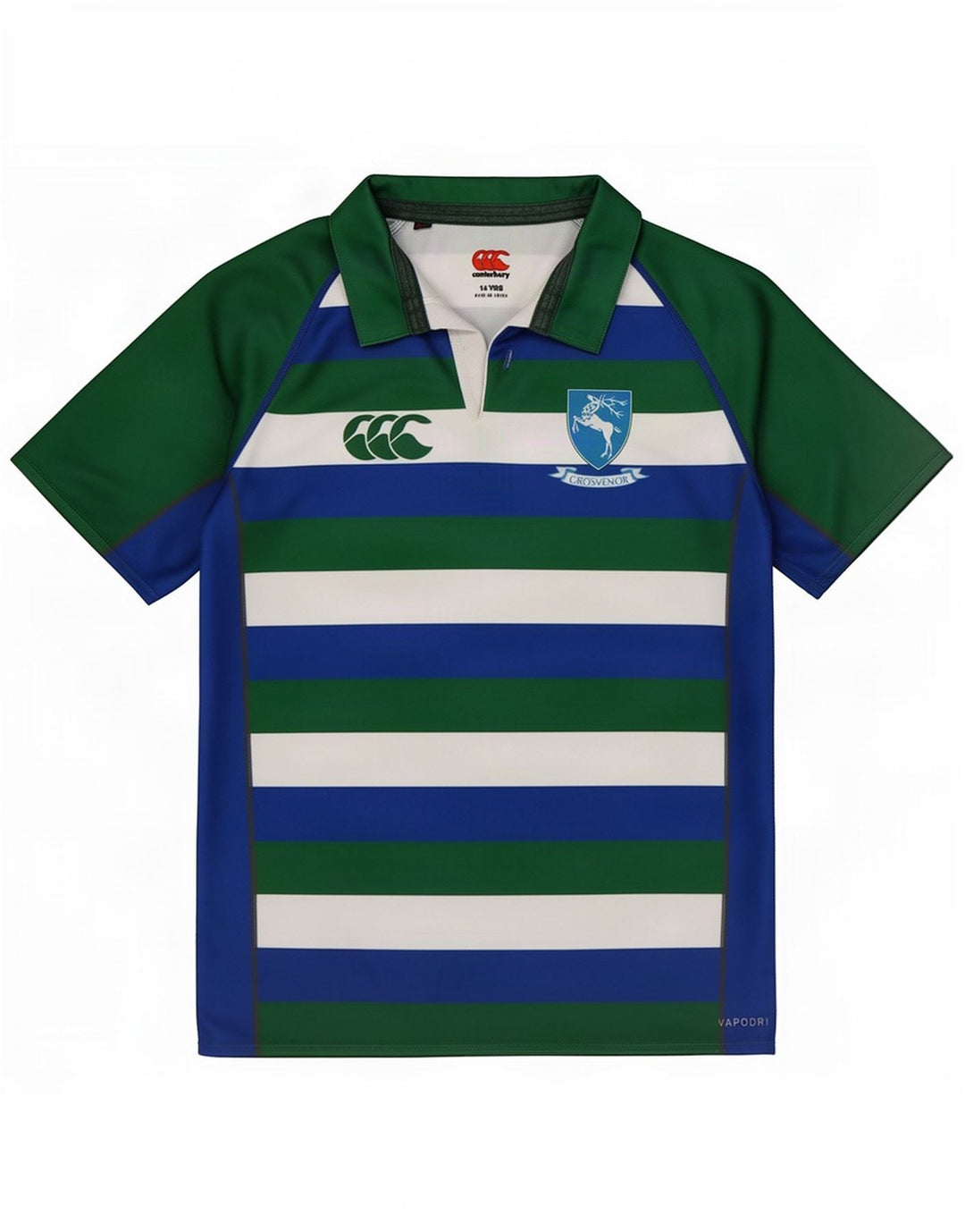 Camisa pólo Canterbury Boys 13-14 anos poliéster listrado multicolorido