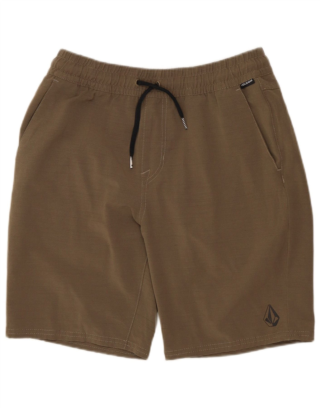 Shorts casuais masculinos VOLCOM 11-12 anos grandes W26 cáqui