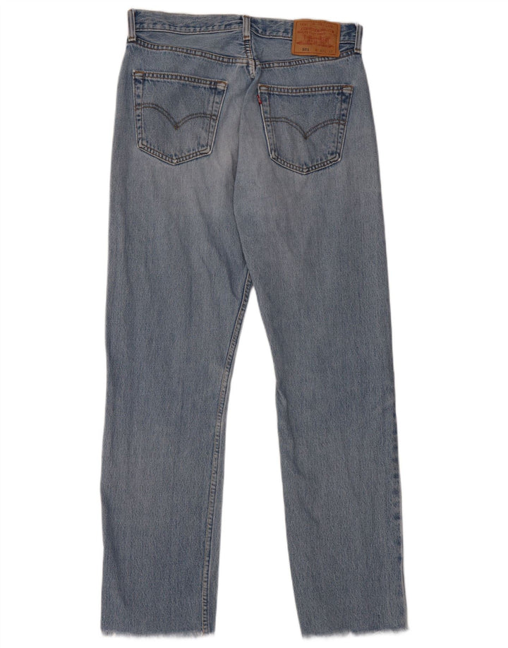 Levi's Masculino 501 Straight Jeans W33 L30 Azul Algodão