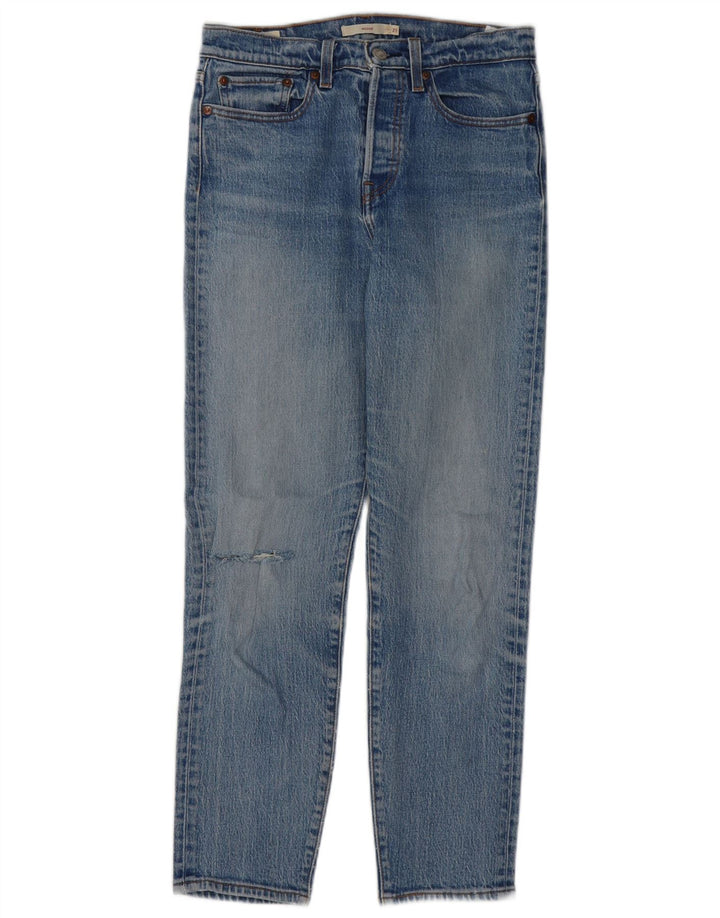 Calça Jeans Wedgie Feminina LEVI'S W27 L27 Azul Algodão