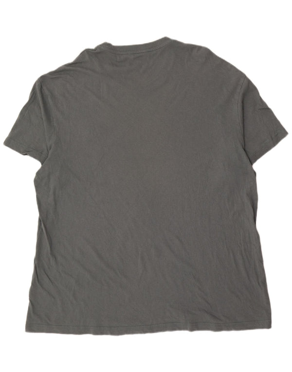 Camiseta masculina Lee com ajuste relaxado gráfico top 2XL algodão verde