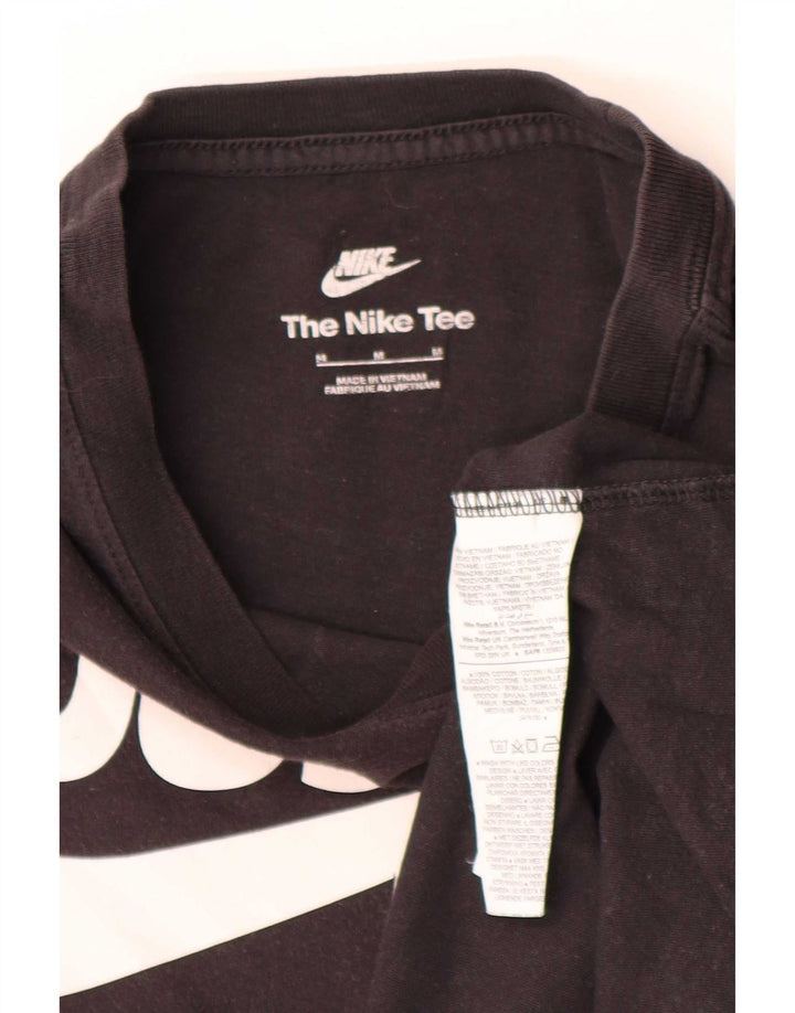 Camiseta Nike masculina gráfica Top médio algodão preto