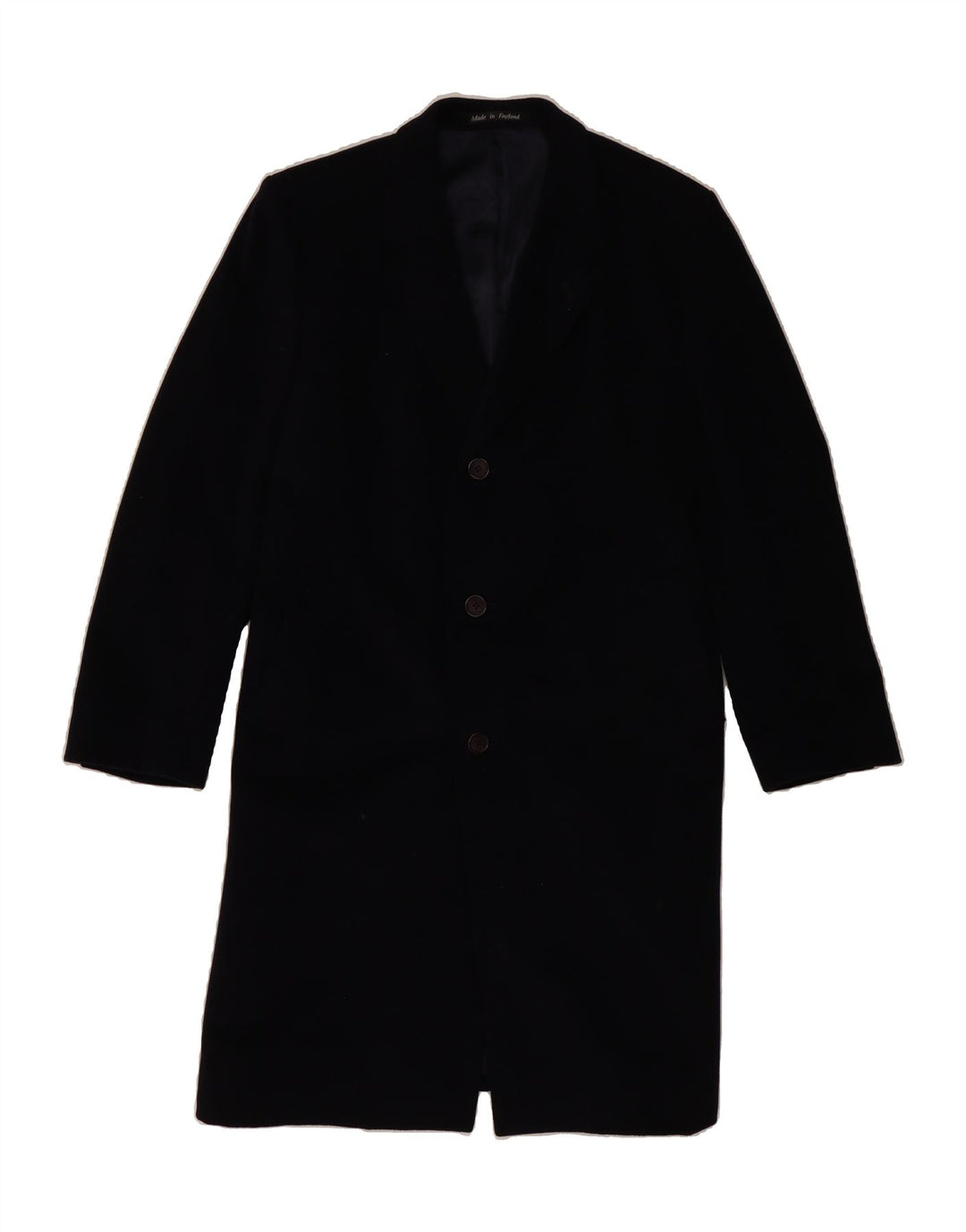 VINTAGE Mens Overcoat IT 44 XS Navy Blue Vintage Vintage and Second-Hand Vintage from Messina Hembry 