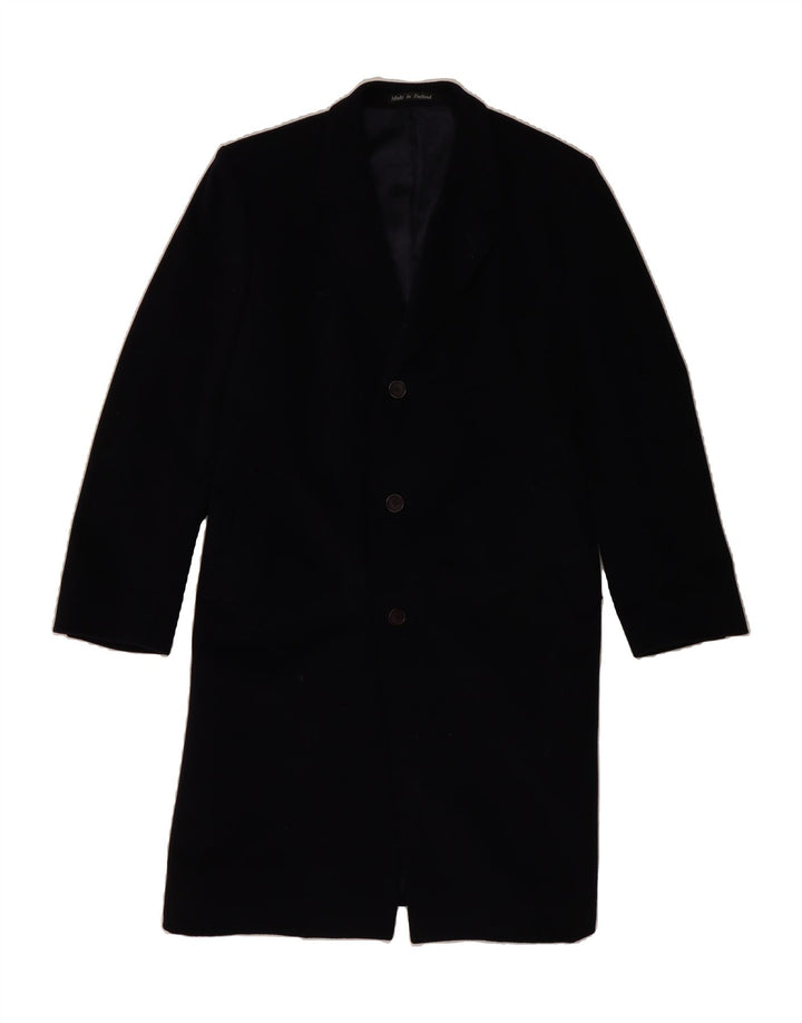 VINTAGE Mens Overcoat IT 44 XS Navy Blue Vintage Vintage and Second-Hand Vintage from Messina Hembry 