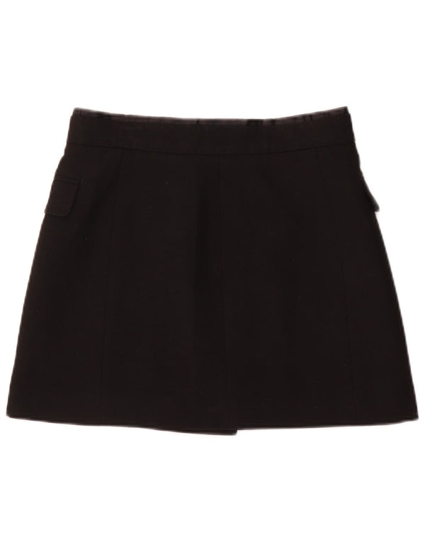 Zara Womens Wrap Mini Skirt Small W26 Black
