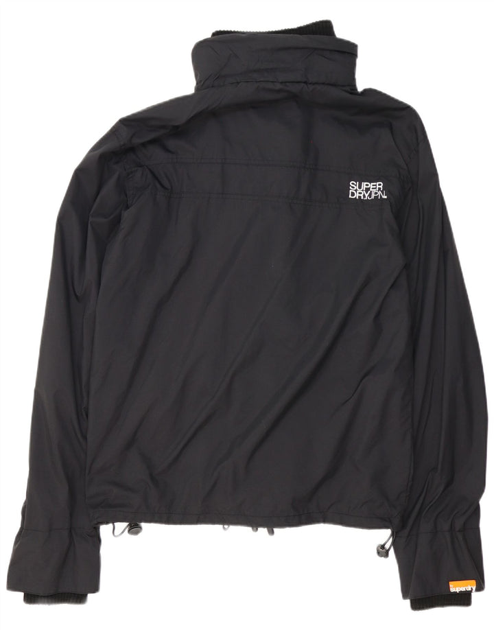 Jaqueta de chuva masculina Superdry Graphic UK 42 XL preto nylon