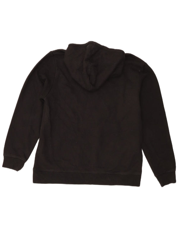 Reebok Mens Graphic Hoodie Jumper Grande Algodão Preto