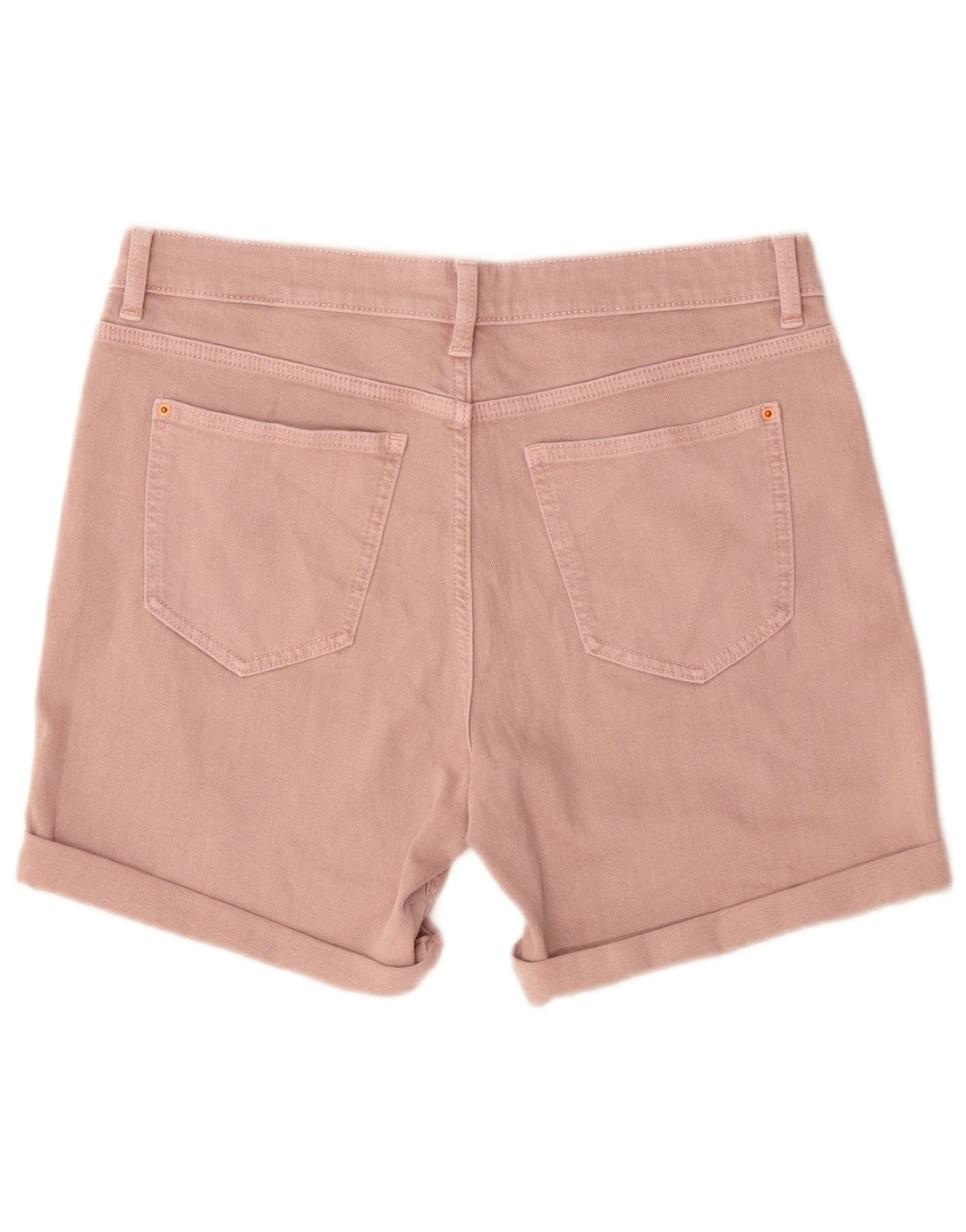Shorts jeans feminino Marks & Spencer UK 12 médio W30 algodão rosa