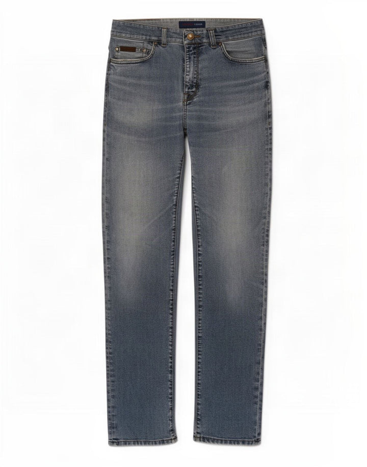 Jeans retos femininos Trussardi W32 L32 azul