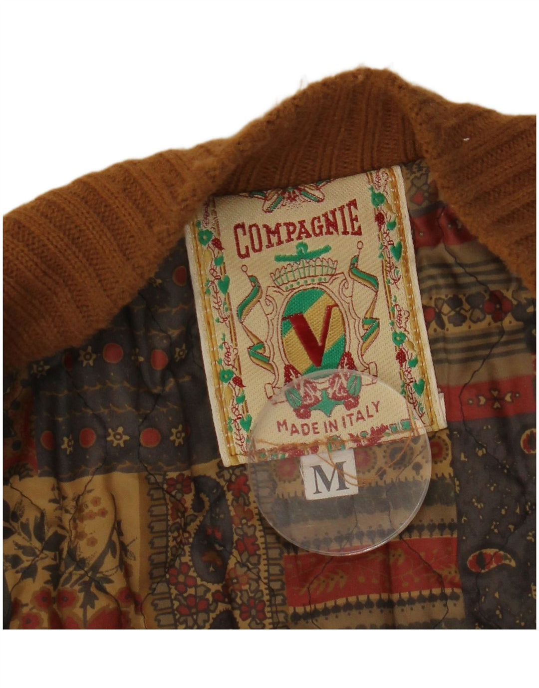 Jaqueta bomber masculina de camurça de ajuste solto COMPAGNIE Reino Unido 38 marrom médio Fair Isle