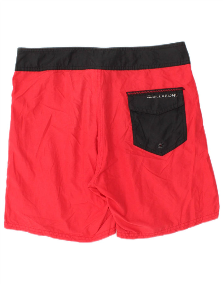 Calção de banho masculino BILLABONG médio vermelho colorblock poliéster praia