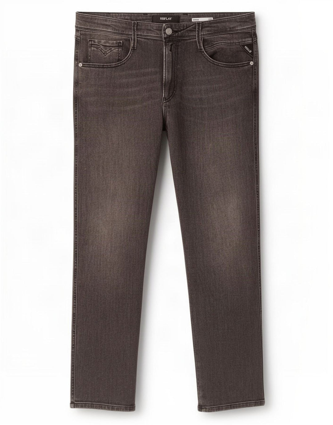 Replay Masculino Anbass Slim Jeans W36 L32 Cinza