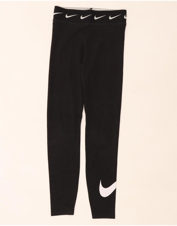 Leggings Nike Graphic Femininas UK 8 Pequenas Pretas