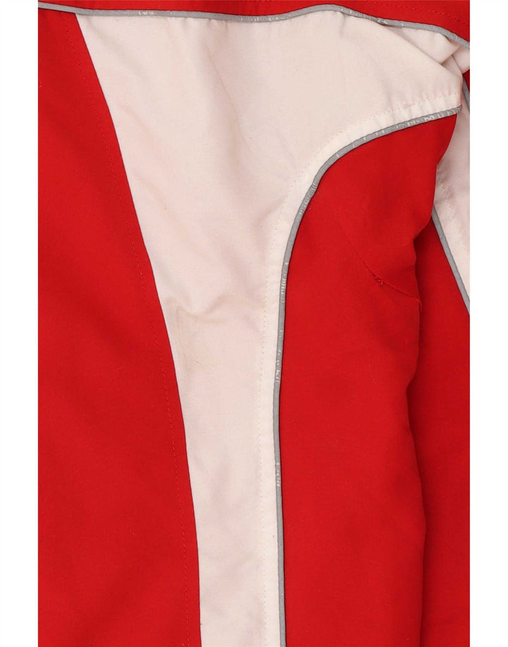 Jaqueta Asics Masculina Treino Top Grande Poliéster Colorblock Vermelho
