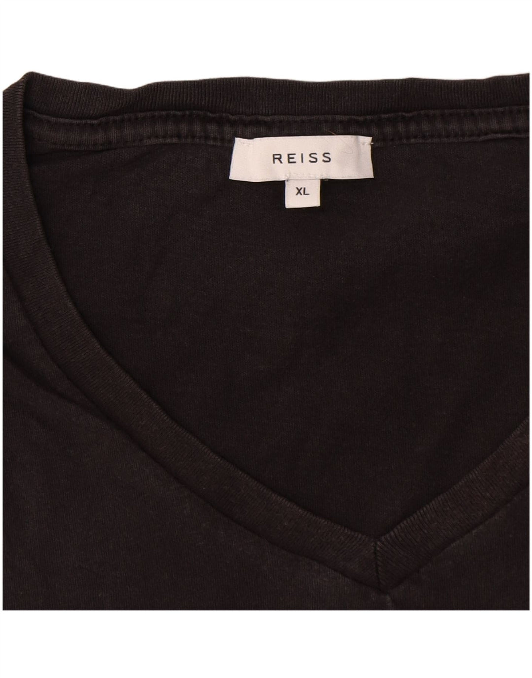Camiseta masculina Reiss Top XL algodão cinza