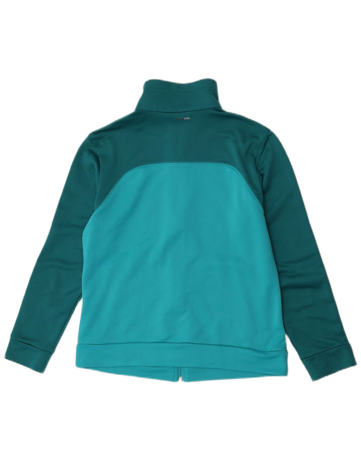 Adidas Womens Climalite Tracksuit Top Jacket UK 12/14 Médio Verde