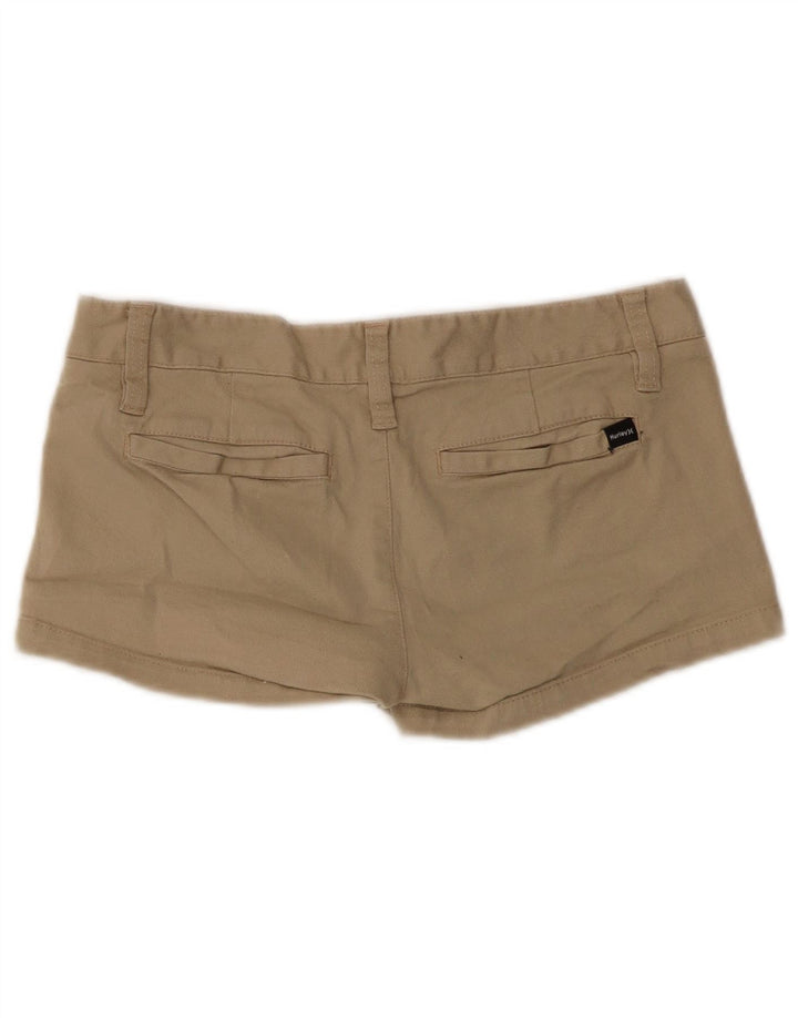 Calça quente feminina Hurley US 3 pequena W30 algodão bege