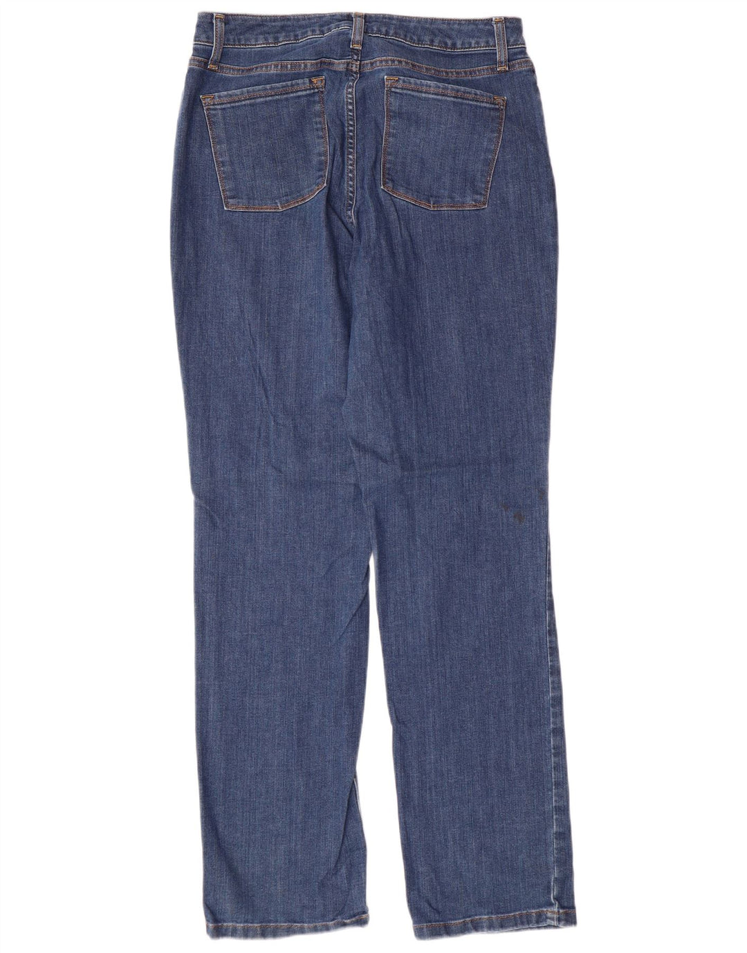 L.L.BEAN Calça jeans feminina clássica de ajuste reto EUA 12 grande W32 L32 algodão azul