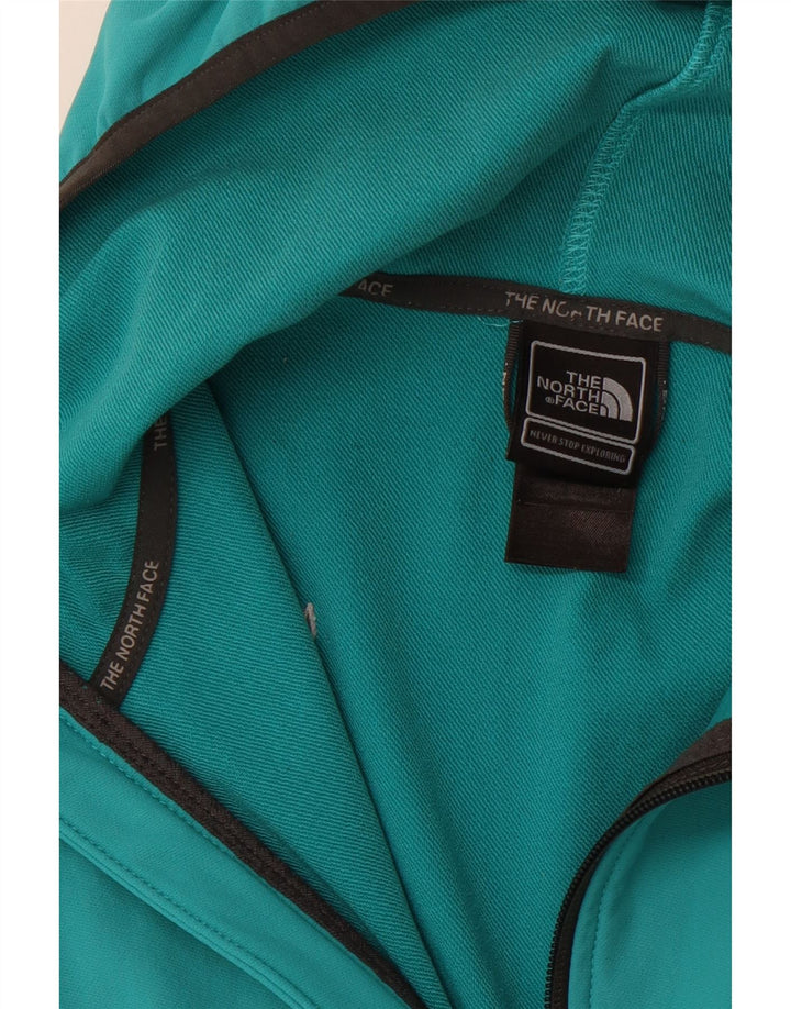 Jaqueta feminina com capuz THE NORTH FACE UK 12 médio turquesa