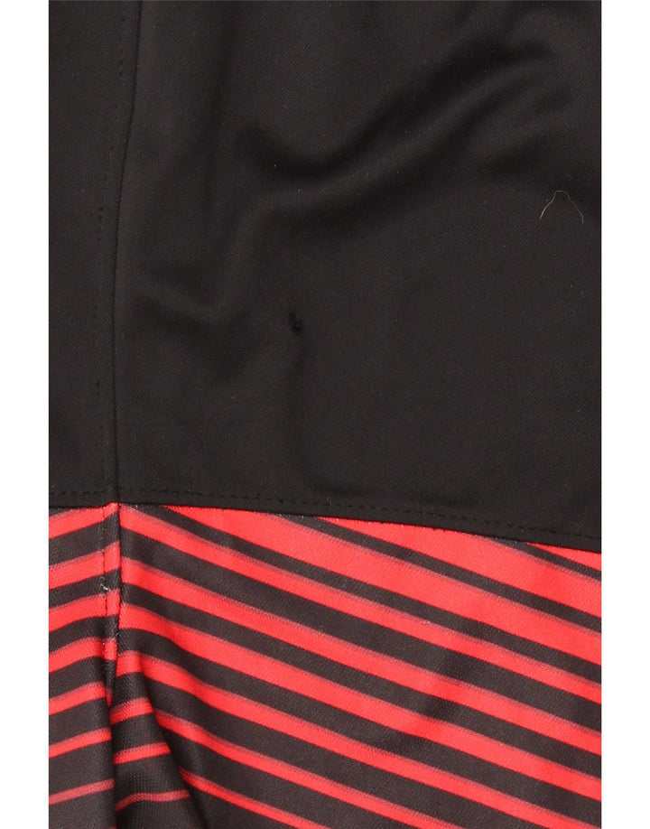 Shorts esportivos gráficos masculinos Nike Dri Fit grandes de poliéster listrado preto