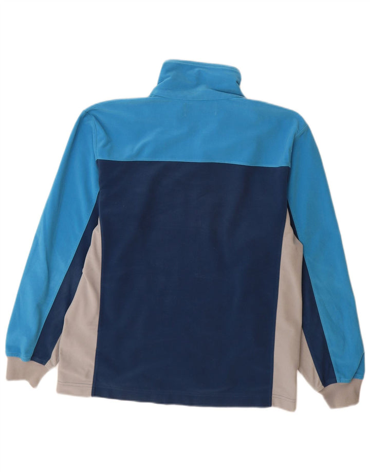 KAPPA Mens Treino Top Jacket Pequeno Azul Colorblock Poliéster